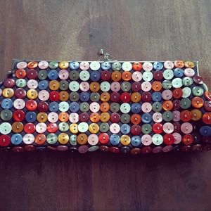 Vintage button purse